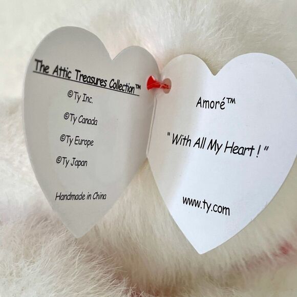 Ty beanie babies retired Amore bear - Picture 5 of 7